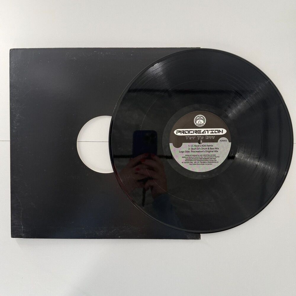 Procreation Try To Live 12” Vinyl 2002 Breakbeat DnB Remix AD6002 #36